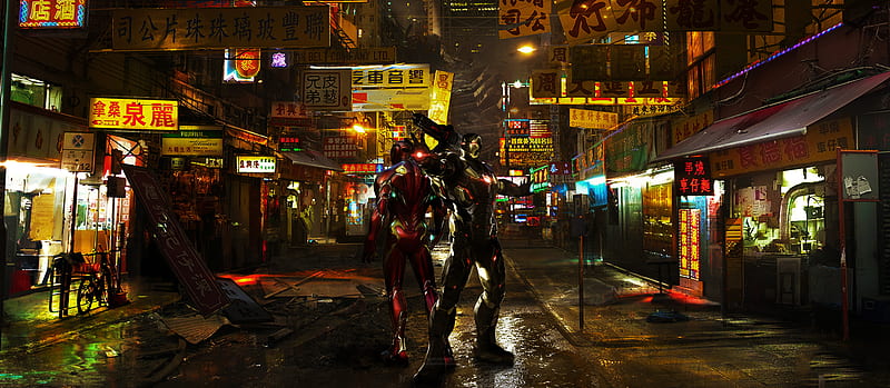 Iron Man And War Machine , iron-man, war-machine, superheroes, artstation, HD wallpaper