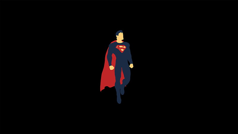 Superman Minimalism , superman, minimalism, superheroes, HD wallpaper