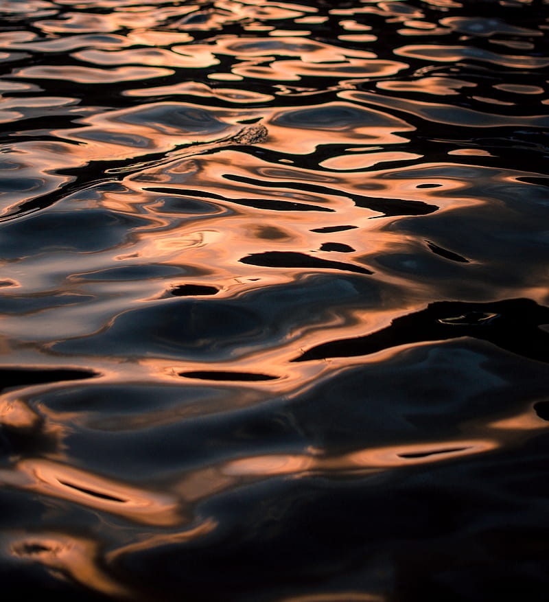 water surface, row, glare, overflow, HD phone wallpaper