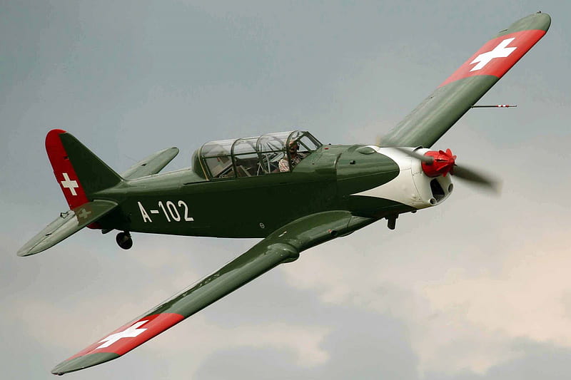 Pilatus P2, world war two, swiss air force, wwii, pilatus, HD wallpaper