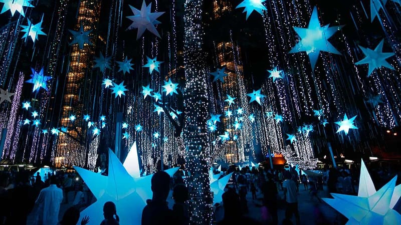 aurora dallas arts district - Holiday lights display, Holiday lights, Christmas lights to music, Filipino Christmas, HD wallpaper
