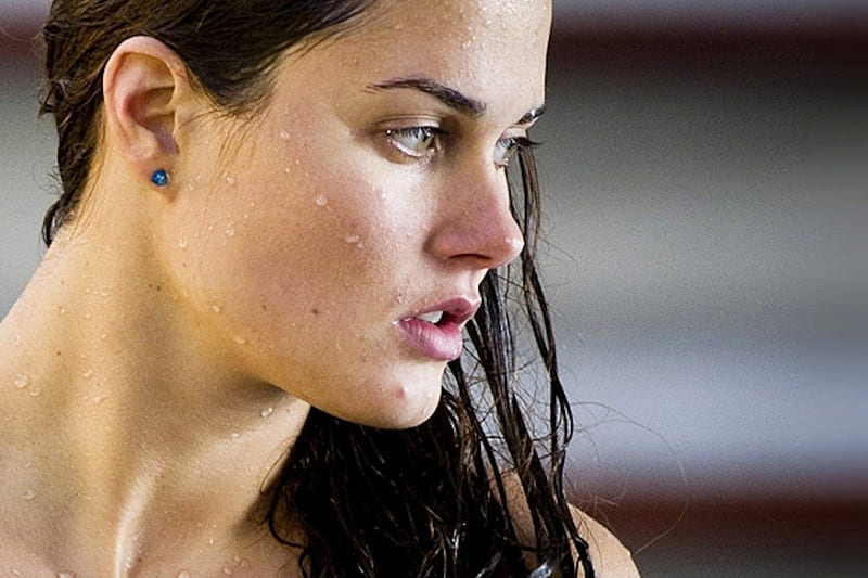 Zsuzsanna Jakabos, babe, Hungarian, Olympics, woman, swimmer, HD wallpaper