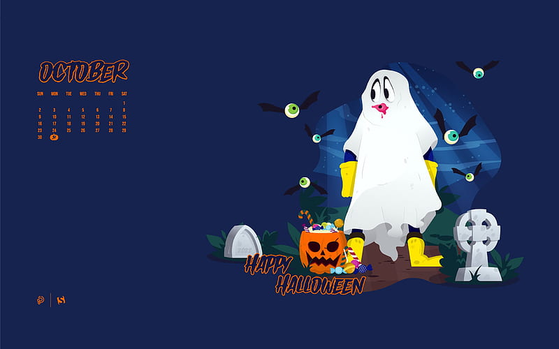 Spooky Season October 2022 Calendar, HD wallpaper