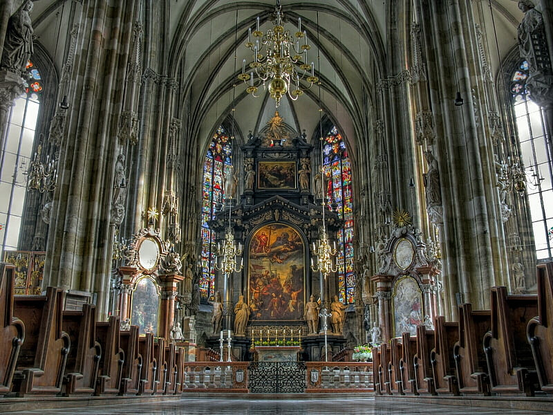 St Peter Vienna, vienna, st peter, church, HD wallpaper