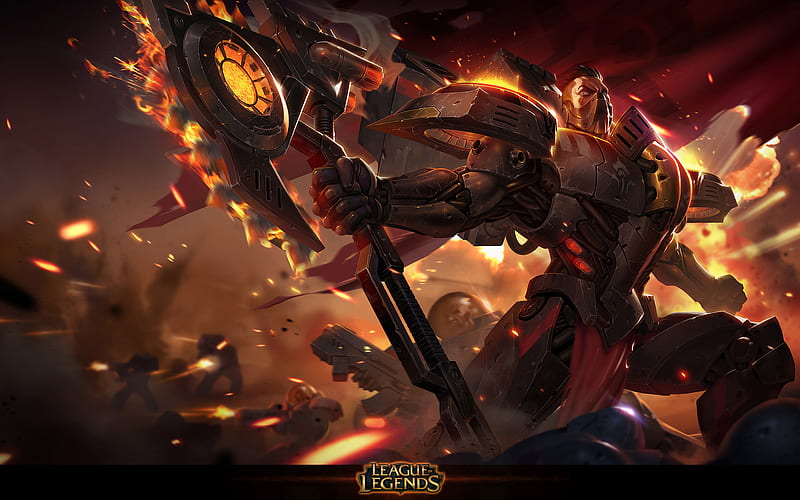 Darius, MOBA, warrior, League of Legends, HD wallpaper