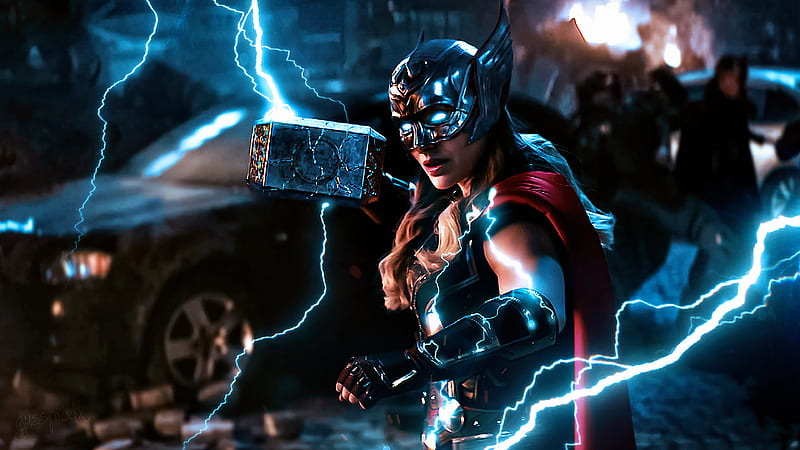 Jane Becomes Mighty Thor, thor-love-and-thunder, jane-foster, movies, 2022-movies, deviantart, HD wallpaper