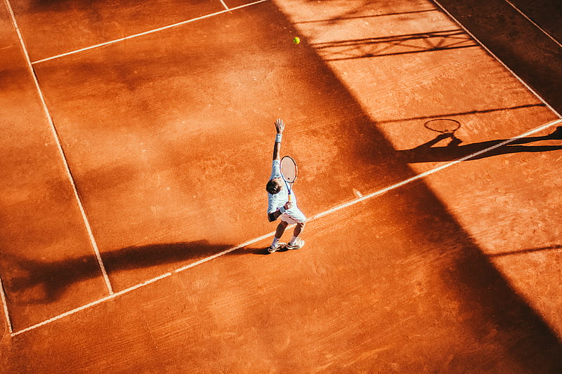 man playing tennis, HD wallpaper