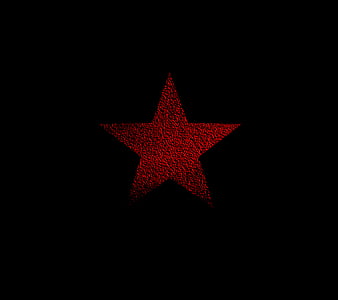 Red Star, black, clean, cool pentagram, simple, worn, HD phone ...