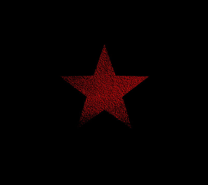 Red Star, black, clean, cool pentagram, simple, worn, HD wallpaper