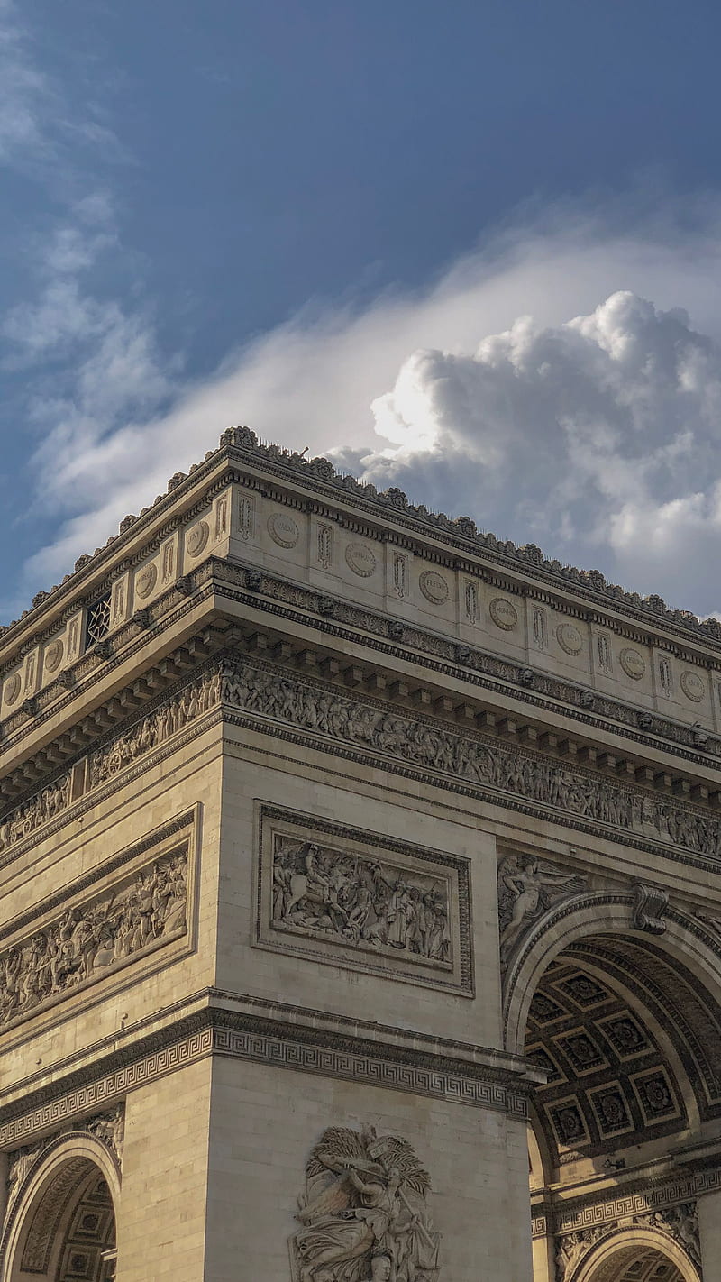 Arc de Triomphe, Paris, HD phone wallpaper