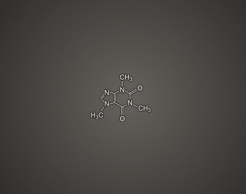 Caffeine Molecule, molecular structure, molecular structure of caffeine, caffeine, HD wallpaper