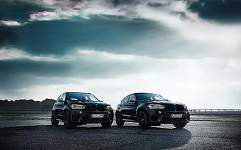 BMW X5M, F85, BMW X6M, F86 2017 cars, The Black Fire Edition, tuning, BMW, HD wallpaper