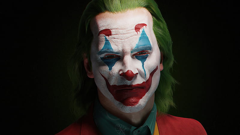 Joker Closeup Artwork, joker, superheroes, artwork, artist, artstation, HD wallpaper