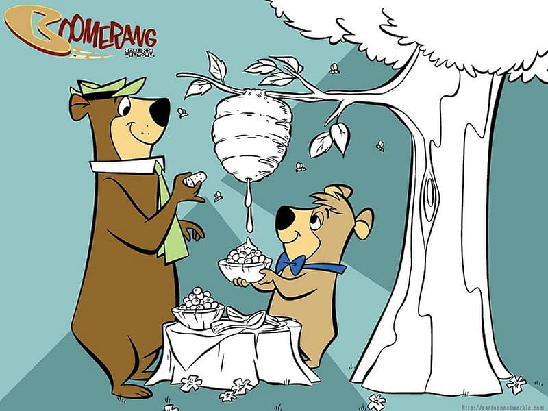 Yogi The Bear, bear, yogi, boo boo, cartoon, HD wallpaper | Peakpx