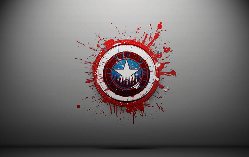 Bloody Shield, Avengers, Comics, Superheroes, Captain America, Marvel, HD wallpaper