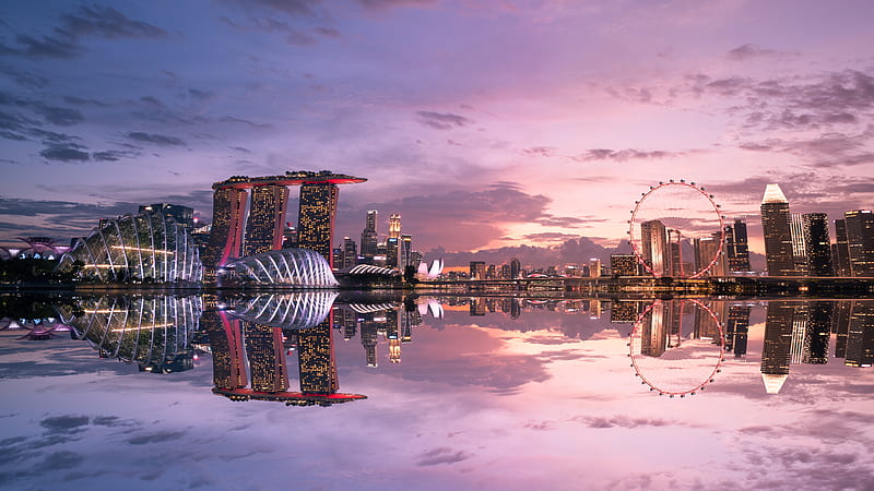 Marina Bay Sands, Singapore, HD wallpaper