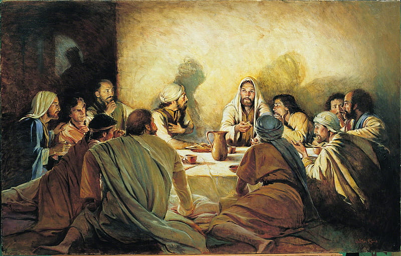 Last Supper, dicsiple, jesus, HD wallpaper