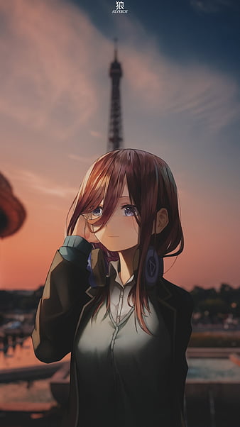 Aesthetic anime town, 0w0, calming, street, sunset, thanks, HD phone  wallpaper