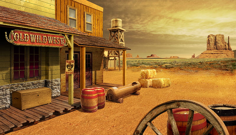 Old Wild West, west, old, wild, town, HD wallpaper