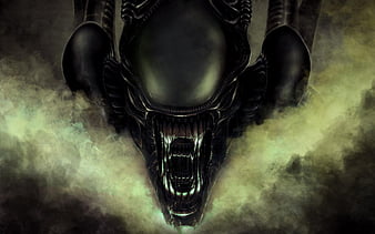 alien, horor, wallpaper HD