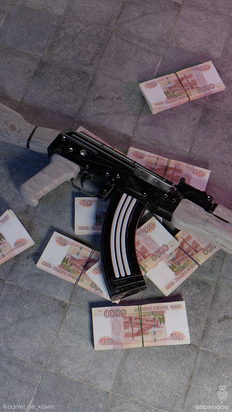 AK-47 Russia Adidas, ak47, crime, criminal, gun, money, police, weapon, HD phone wallpaper