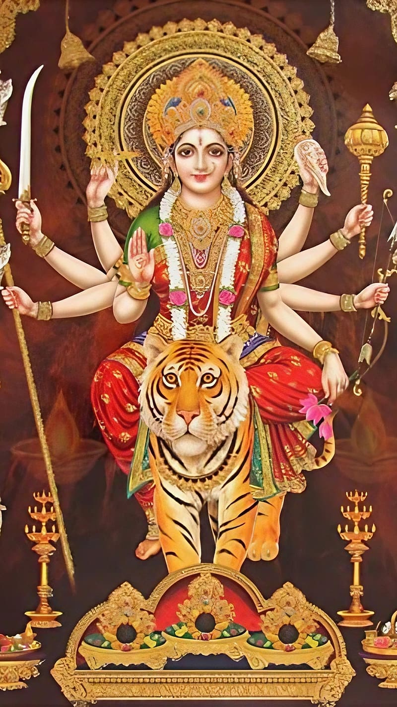 Jay Mata Di, mataji, lord, god, bhakti, devtional, HD phone wallpaper