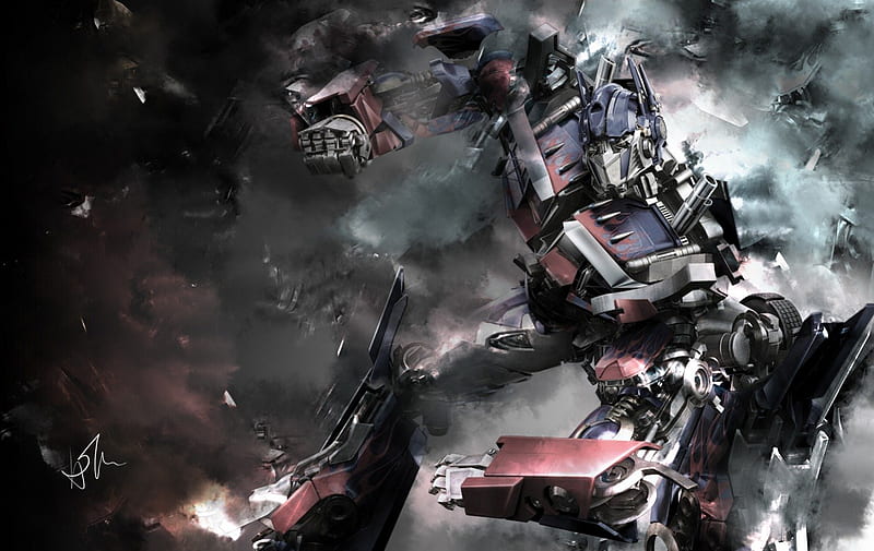 Optimus Prime, Transformers, roll out, optimus prime, lorry, van, transformers, entertainment, autobot, movies, HD wallpaper