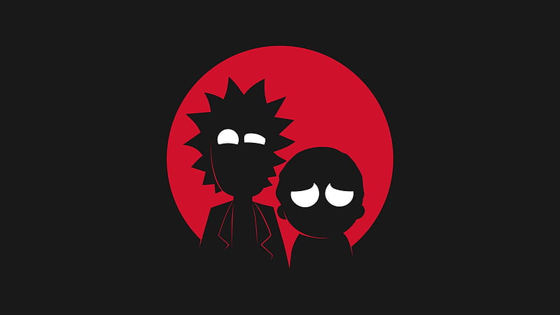 Rick And Morty In Black Background Adult Swim, HD wallpaper