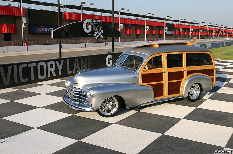 This Woodie Delivers the Goods in Style, gm, classic, silver, wood, HD wallpaper