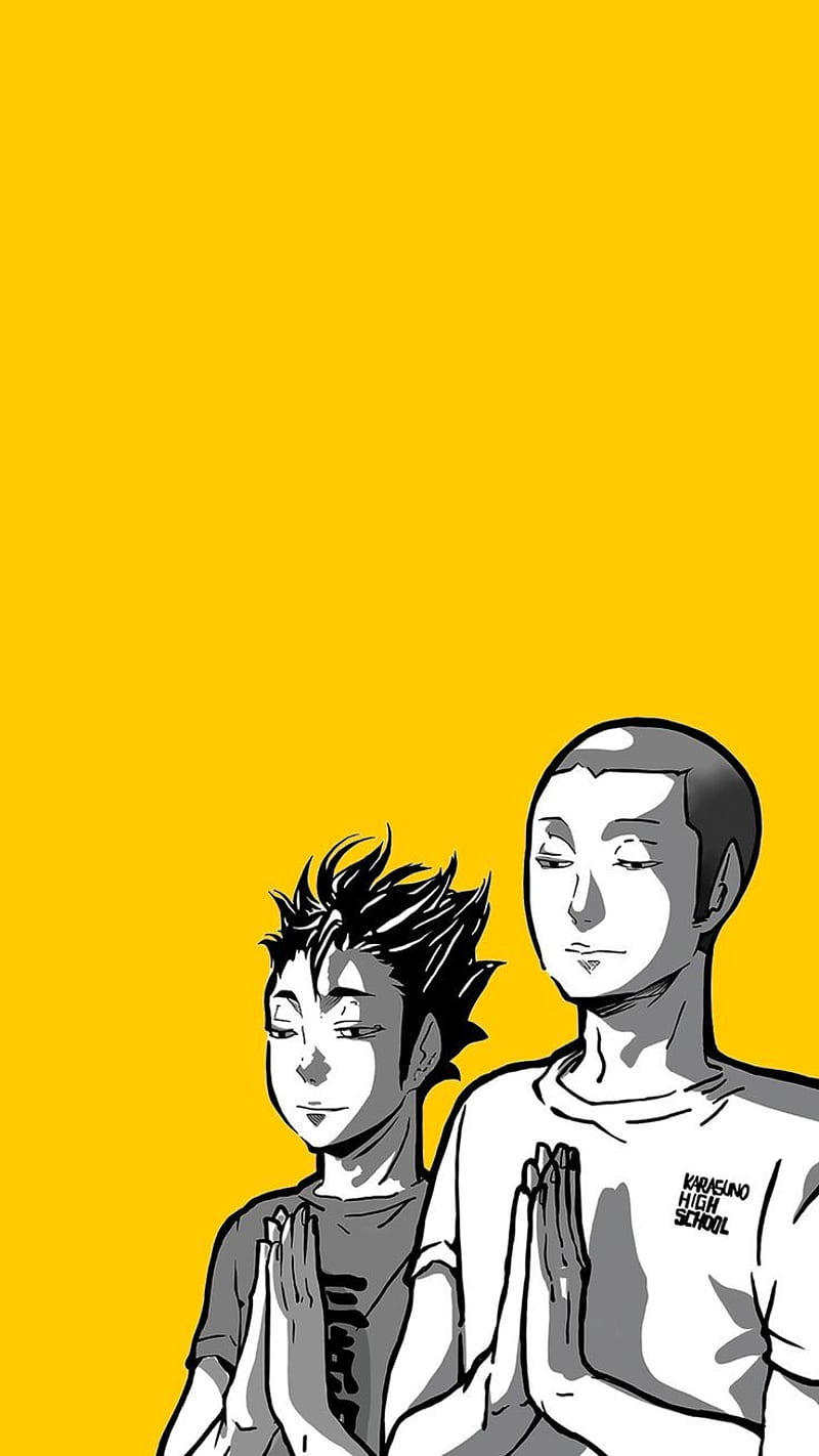 Tanaka and Nishinoya, anime funny, haikyuu, haikyuu funny, HD