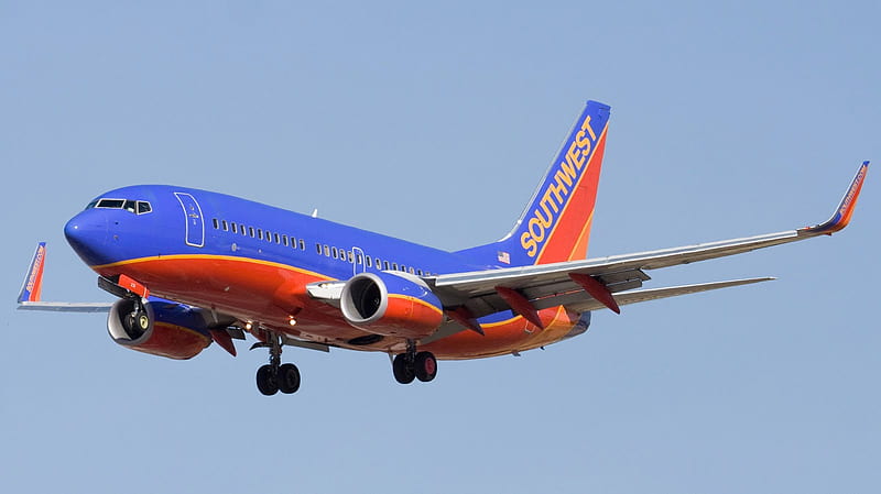 Boeing 737, airlines, airliner, airline, boeing, 737, commercial, southwest, HD wallpaper