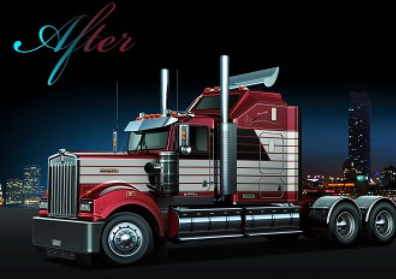 Kenworth, truck, big rig, semi, HD wallpaper