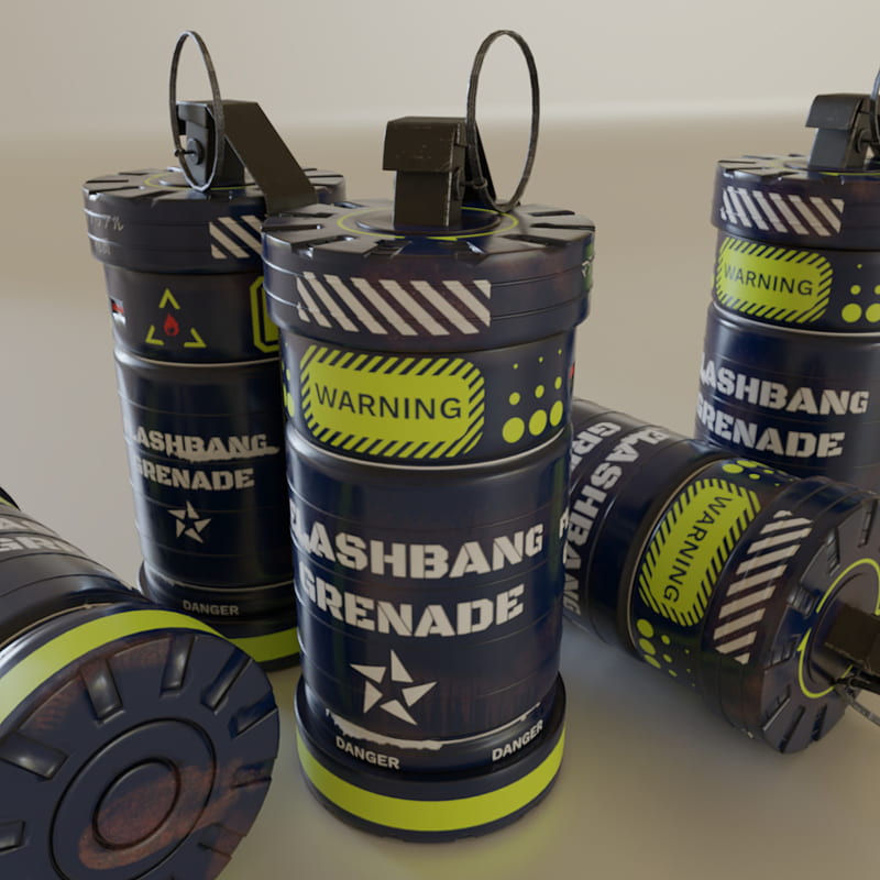 Flashbang 01, cod, flashbagn, grenade, modernwarfare, render, HD phone wallpaper