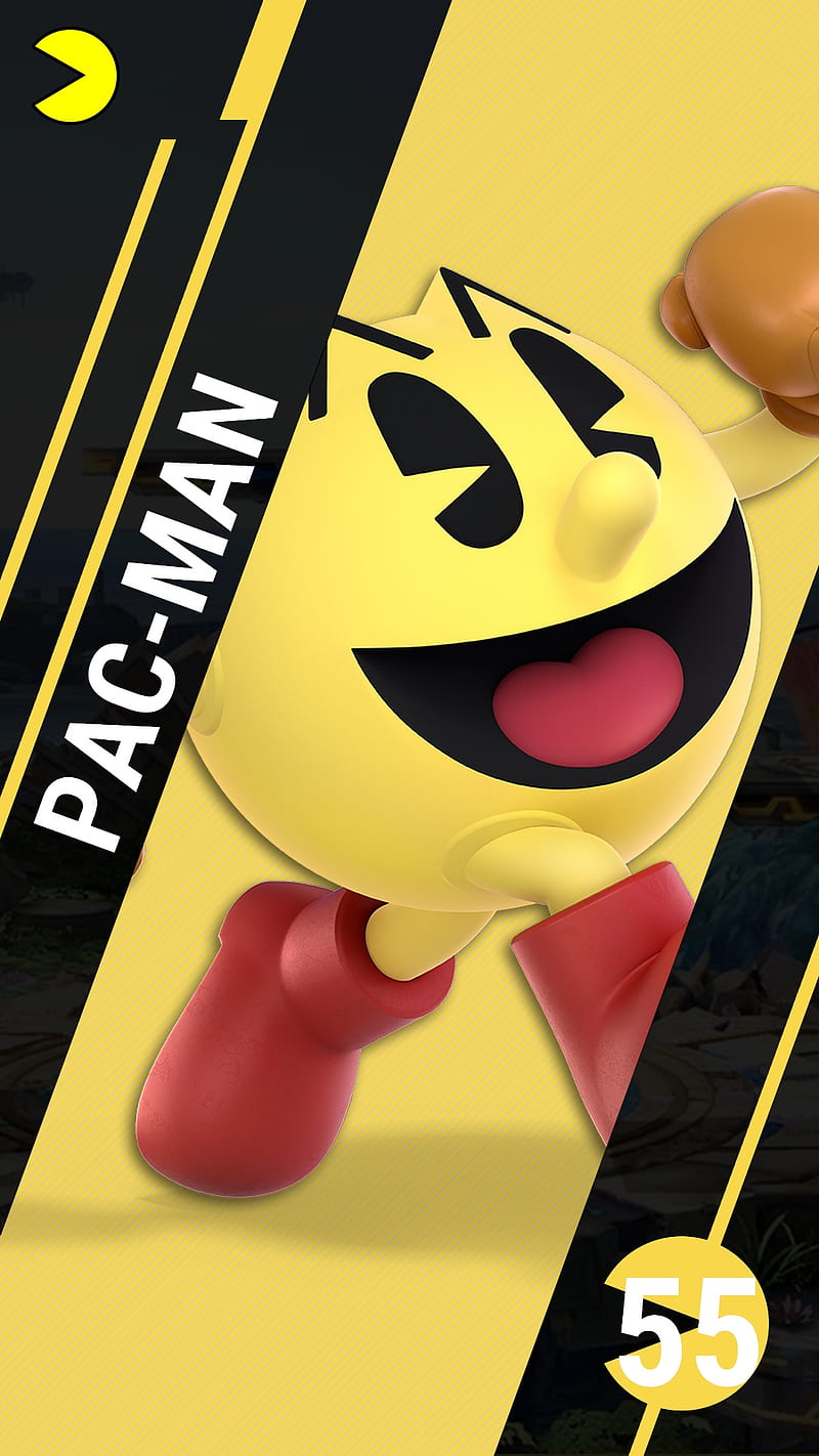 SSBU Pac-Man, midway, namco, nintendo, pacman, smash, ultimate, videogames, HD phone wallpaper