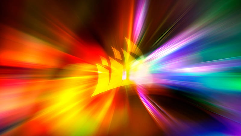 Colorful Rays Abstract, HD wallpaper