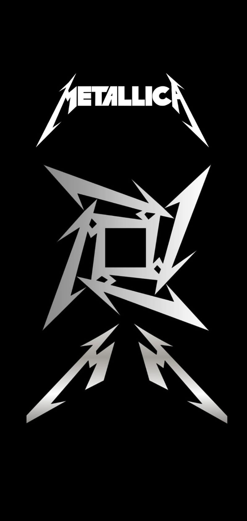 Metallica, metal, logo, music, star, ninja, HD phone wallpaper