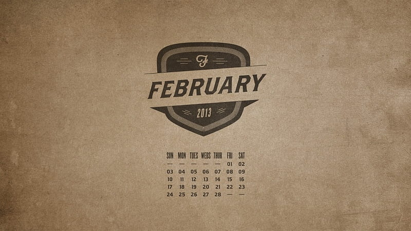 February 2013 Calendar, HD wallpaper | Peakpx