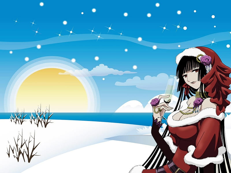 Christmas Yuko, christmas, yuko, HD wallpaper