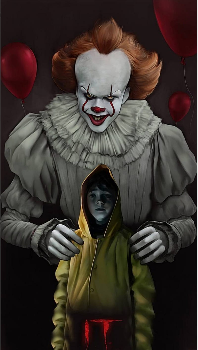 Pennywise , clown, creepy, it, penny-wise, red, hair, HD phone wallpaper