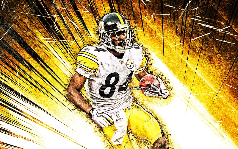 Antonio Brown, grunge art, wide receiver, Pittsburgh Steelers, american  football, HD wallpaper | Peakpx