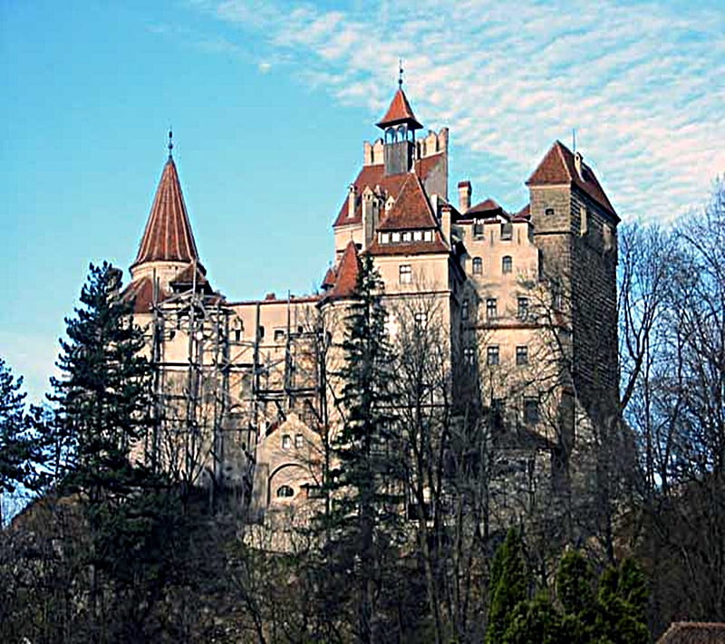 Count Vlad's Castle, dracula, vlad the impaler, castle, romania, HD wallpaper