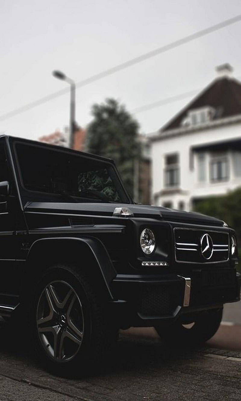 Mercedes, benz, black, g-class, HD phone wallpaper