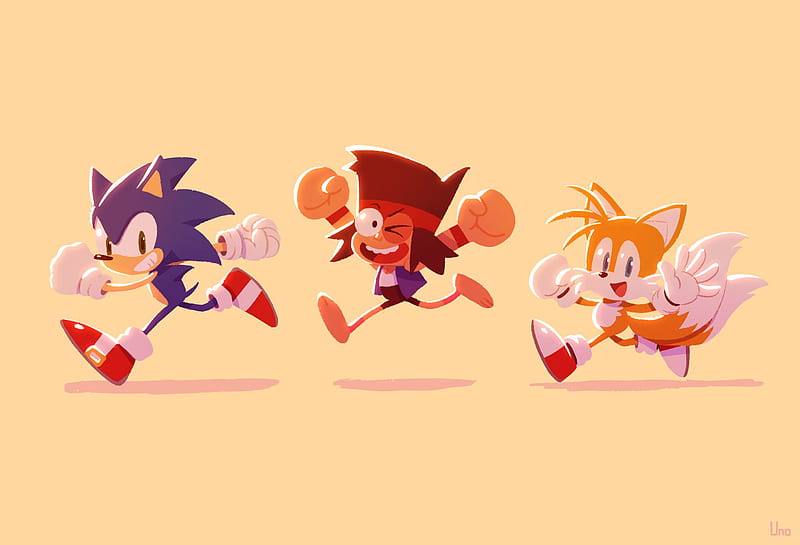 OK KO Sonic, cute, okko, tails, HD wallpaper