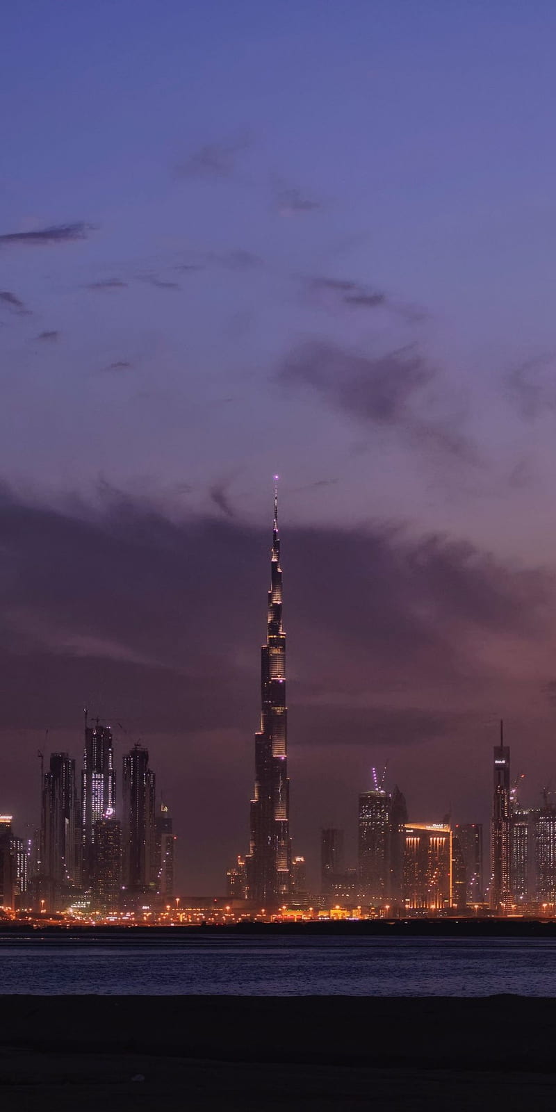 Dubai, cityscape, minimal, night, . Dubai aesthetic, Cityscape graphy, Dubai aesthetic night, HD phone wallpaper