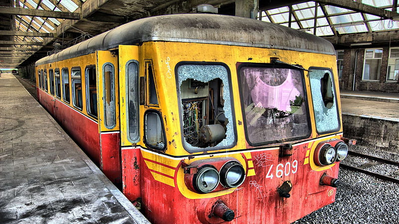 Tren abandonado r, estación, r, tren, abandonado, Fondo de pantalla HD |  Peakpx