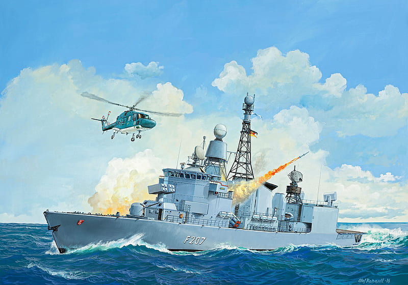 Warships, German Navy, Frigate, German frigate Bremen, Warship, HD wallpaper