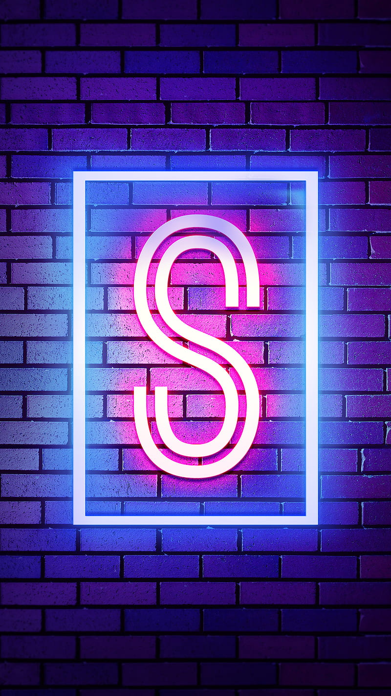 S Neon, Neon Alphabet, Neon S, S Alphabet, HD phone wallpaper