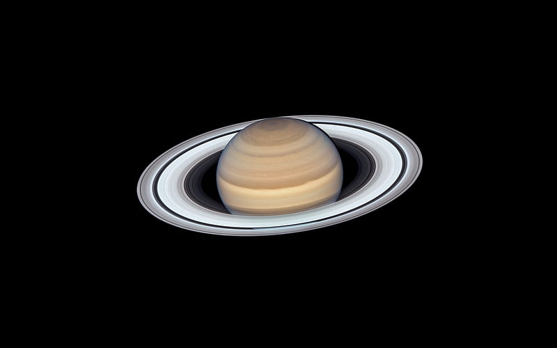 Saturn, solar system, planets, Saturn on black background, HD wallpaper