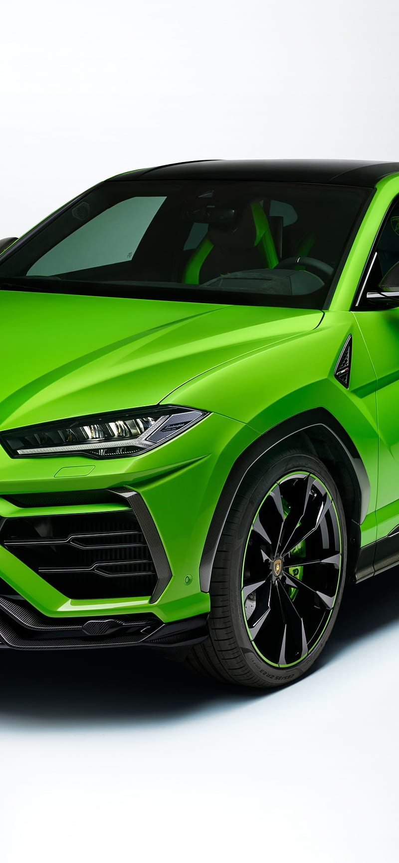 Lamborghini Urus Pearl Capsule , Green, White background, 2020, Cars, HD phone wallpaper