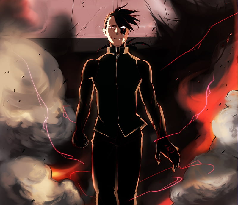 Greed, fire, male, anime, homunculus, fullmetal alchemist, ling yao, HD ...